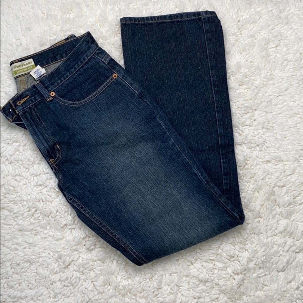 Old Navy Low Waist Boot Cut Jeans Dark Denim FS11